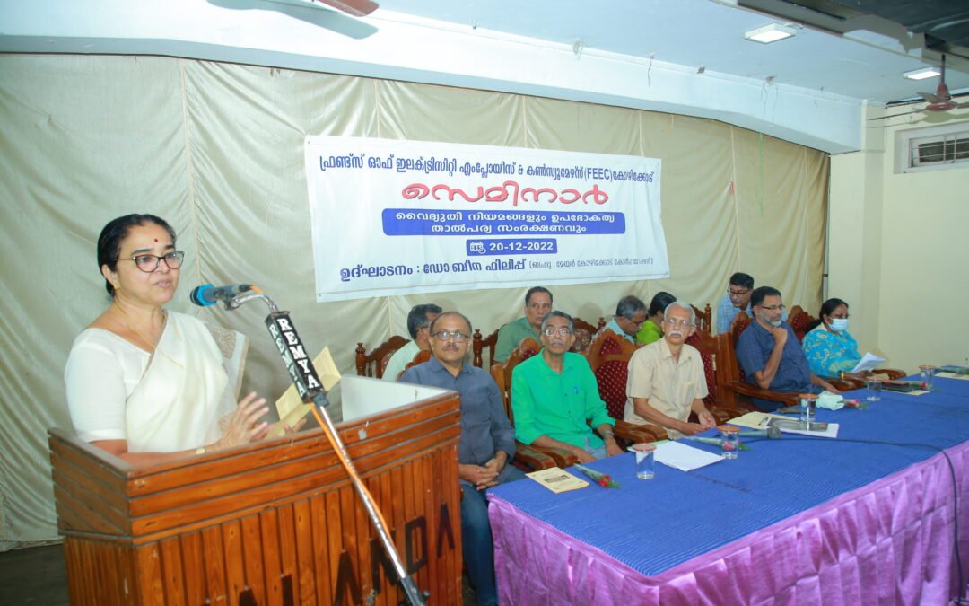 SEMINAR ON “ELECTRICITY RULES AND PROTECTION OF CONSUMER INTERESTS”  CONDUCTED IN CONNECTION WITH 10TH ANNIVERSARY OF  FRIENDS OF ELECTRICITY EMPLOYEES AND CONSUMERS (FEEC) KOZHIKODE